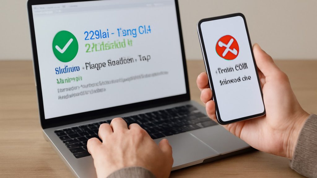 Kiểm tra kênh truy cập chính thống và giảm rủi ro nhầm trang Minh họa: Kiểm tra kênh truy cập chính thống và giảm rủi ro nhầm trang